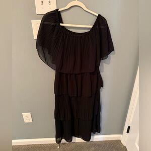Black midi dress size L